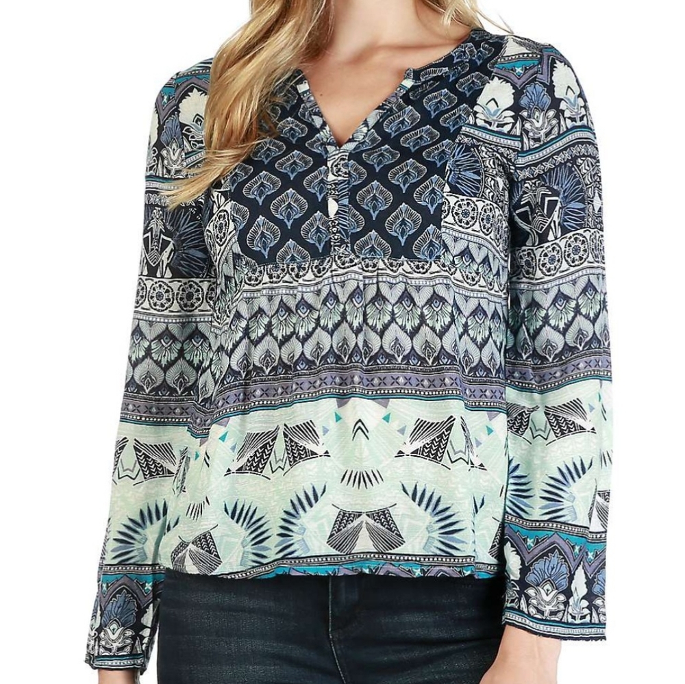 Roxy Havana Printed Tunic Top, Size L